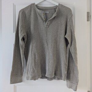 Mens Tan Everlane Waffle Long-Sleeve Henley Medium